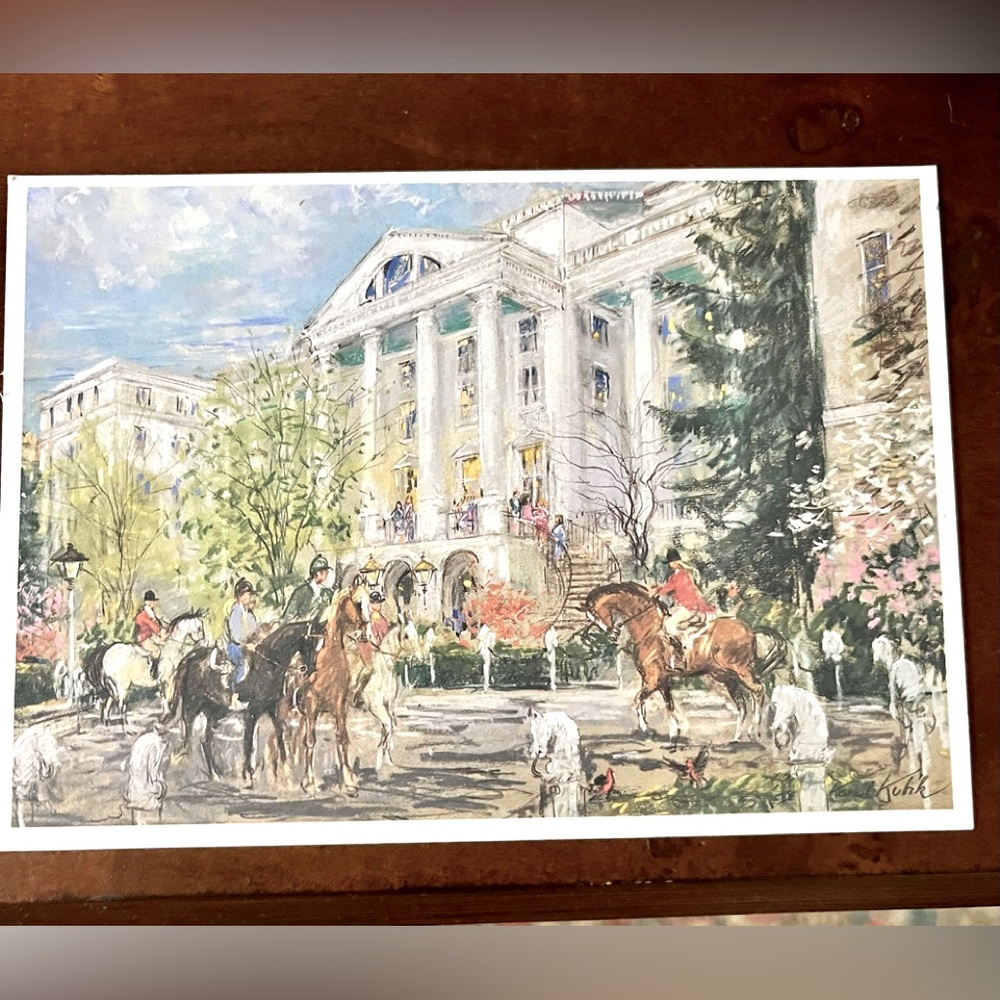 Vintage This is a limited edition Postcard  of The Greenbrier Hotel